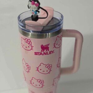 Stanley Hello Kitty tumbler 40 oz, unused with Hello Kitty straw cover